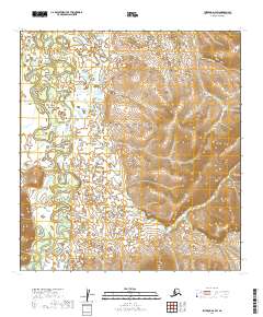 USGS Topographic Map – Iditarod D-4 SW