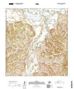 2019 Map of Iditarod D-6 NW, 2019 Print