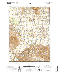 2019 Map of Iliamna D-8 SE, 2019 Print
