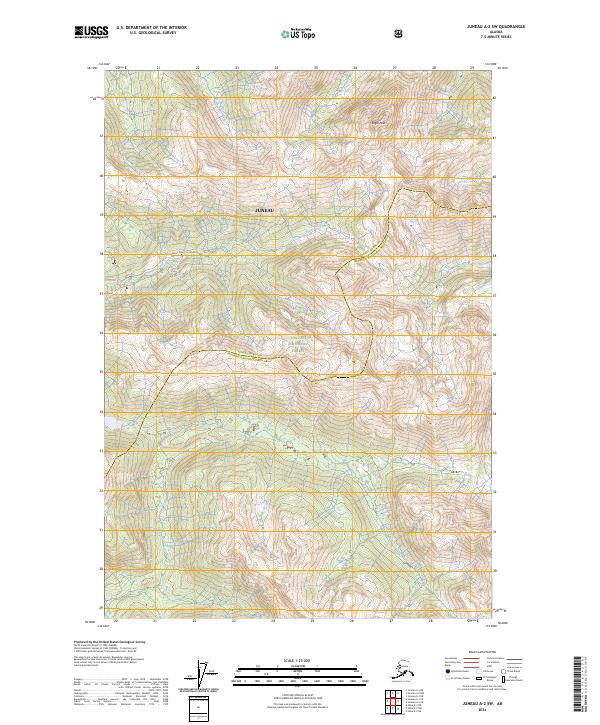 USGS Topographic Map – Juneau A-2 SW