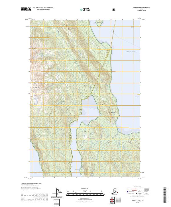 USGS Topographic Map – Juneau A-3 NE