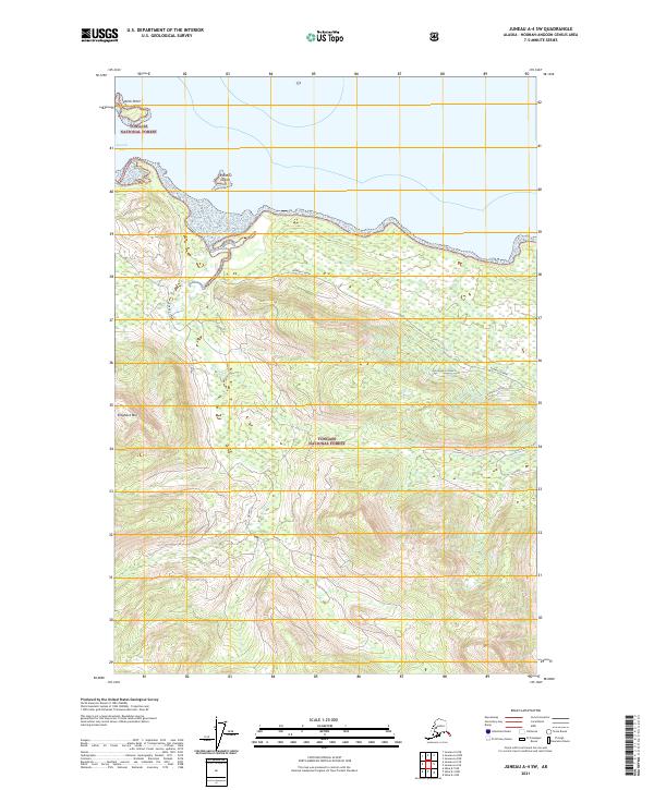USGS Topographic Map – Juneau A-4 SW