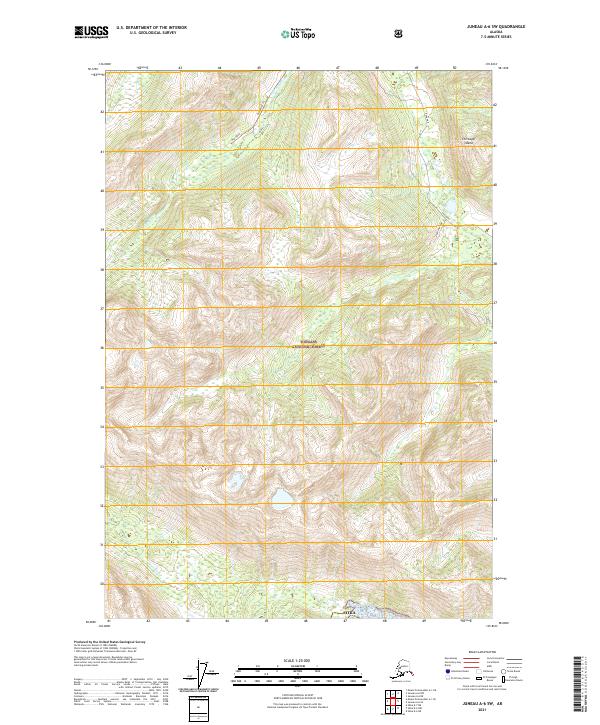 2021 Map of Juneau A-6 SW, 2021 Print