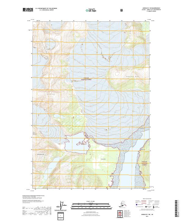 USGS Topographic Map – Juneau B-1 NE