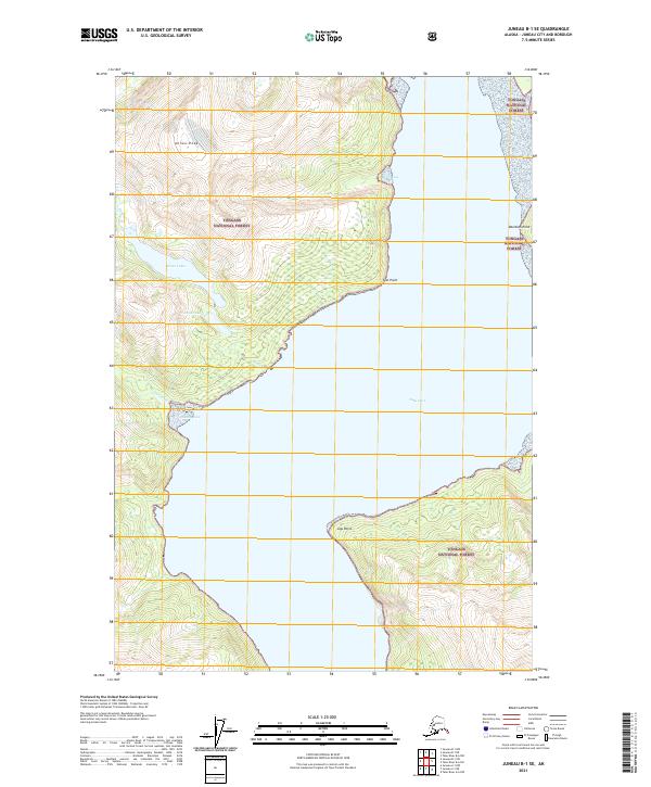 USGS Topographic Map – Juneau B-1 SE