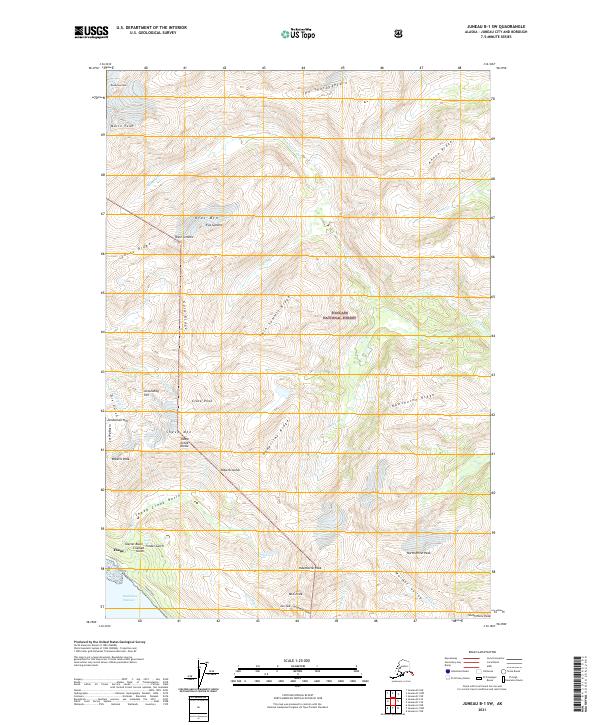 USGS Topographic Map – Juneau B-1 SW