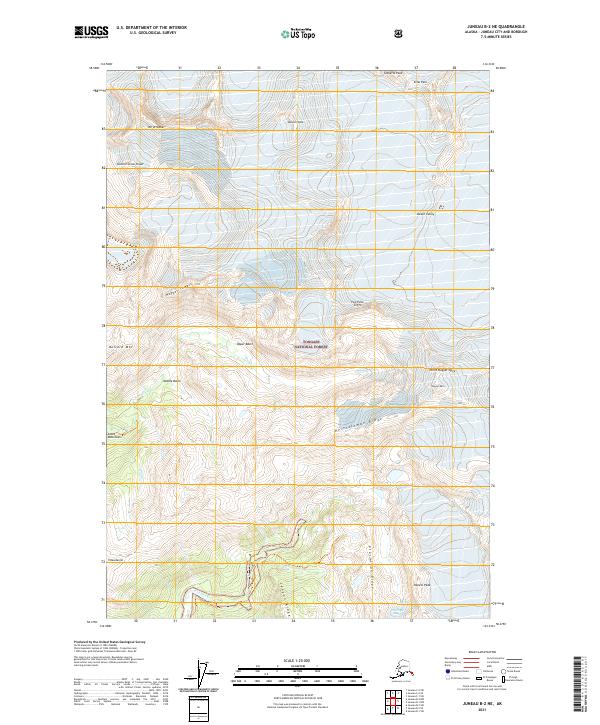 USGS Topographic Map – Juneau B-2 NE