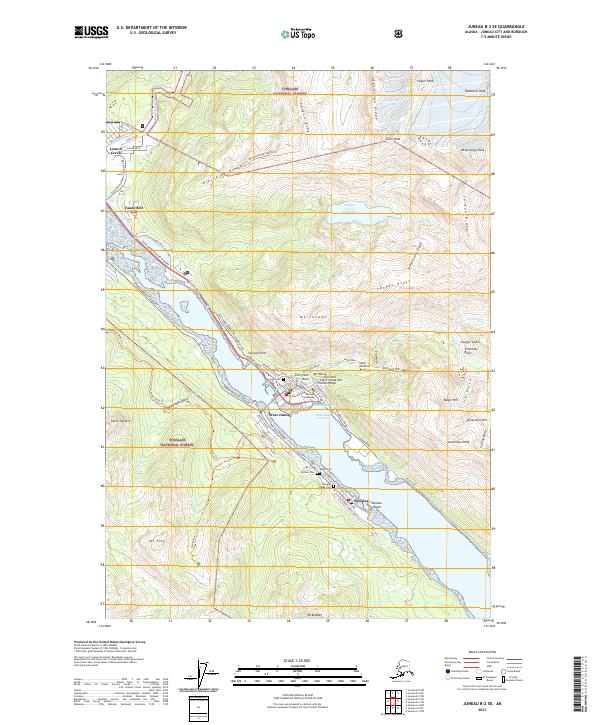 USGS Topographic Map – Juneau B-2 SE