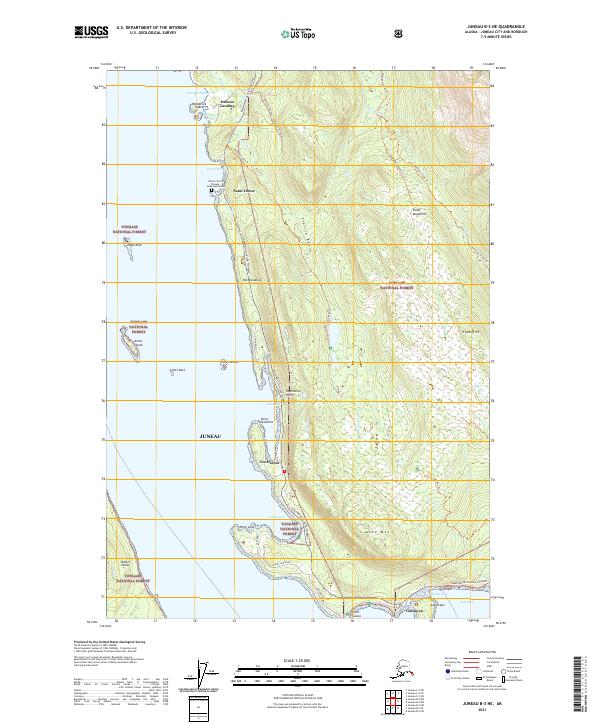USGS Topographic Map – Juneau B-3 NE