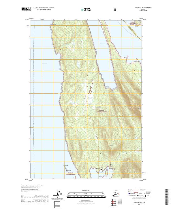 USGS Topographic Map – Juneau B-3 SW