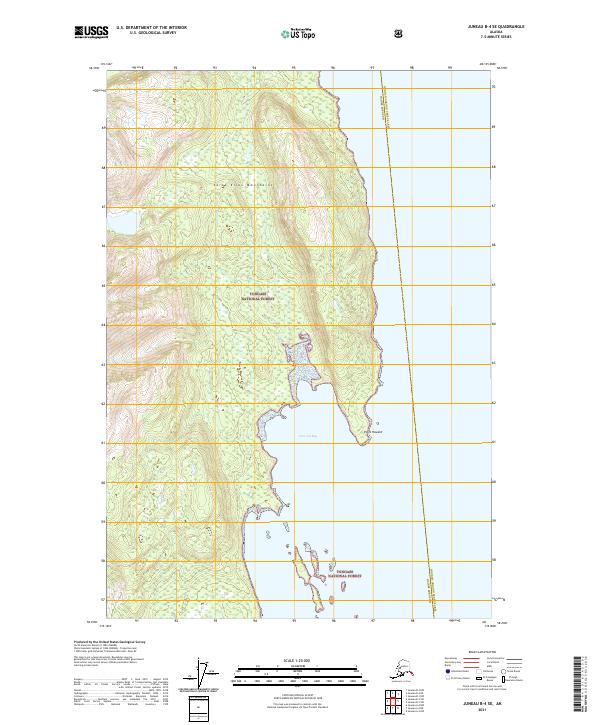 USGS Topographic Map – Juneau B-4 SE