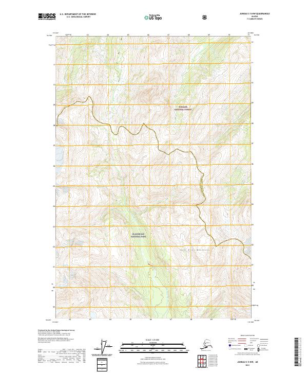 2021 Map of Juneau C-5 NW, 2021 Print