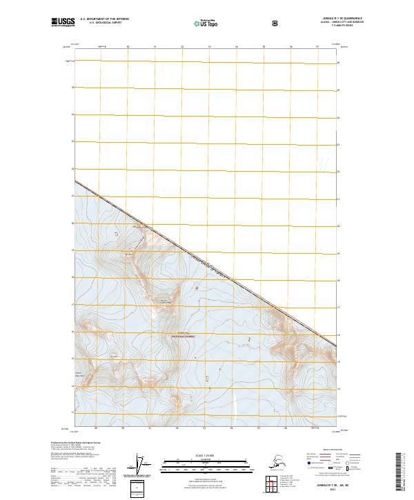 USGS Topographic Map – Juneau D-1 SE
