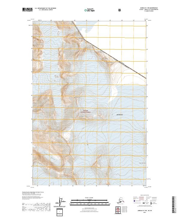 USGS Topographic Map – Juneau D-1 SW
