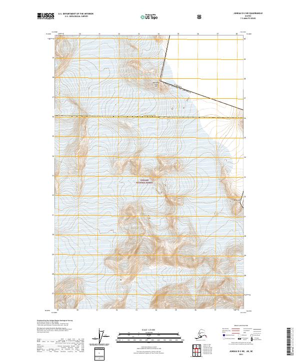 USGS Topographic Map – Juneau D-2 NE