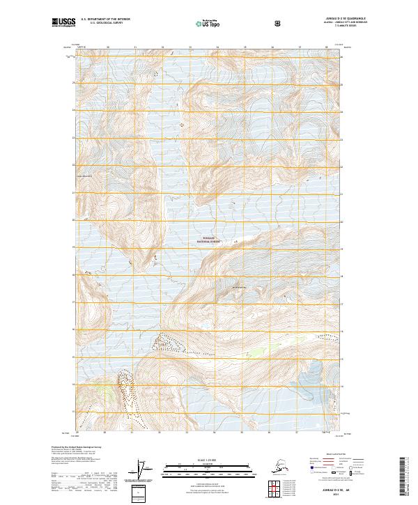 USGS Topographic Map – Juneau D-2 SE
