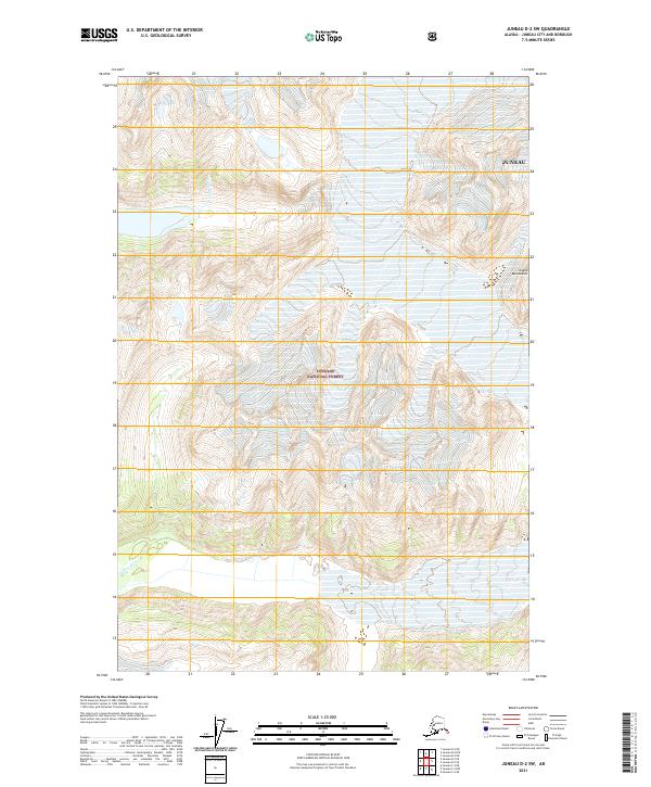 USGS Topographic Map – Juneau D-2 SW
