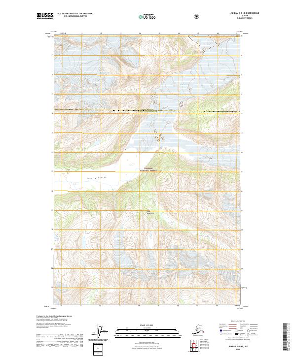 2021 Map of Juneau D-3 NE, 2021 Print
