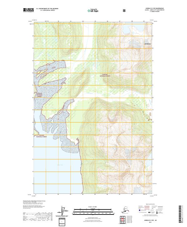 USGS Topographic Map – Juneau D-3 SW