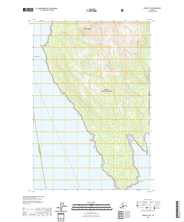 USGS Topographic Map – Juneau D-4 SE