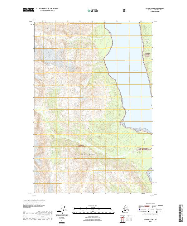2021 Map of Juneau D-5 NE, 2021 Print