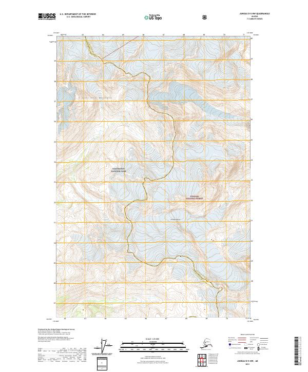 2021 Map of Juneau D-5 NW, 2021 Print