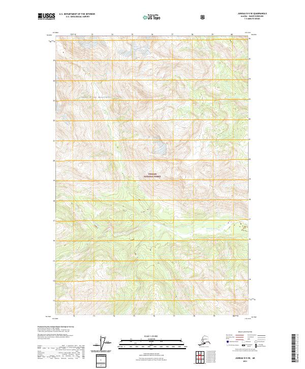 2021 Map of Juneau D-5 SE, 2021 Print