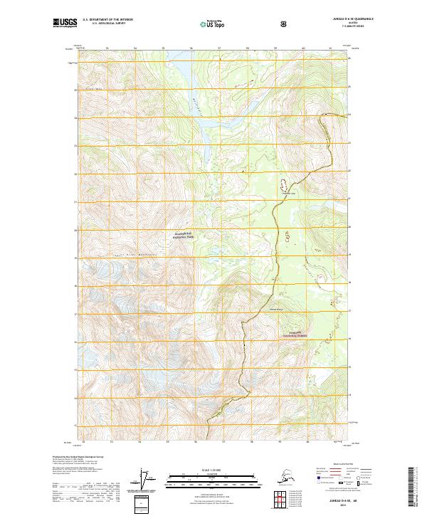 USGS Topographic Map – Juneau D-6 SE