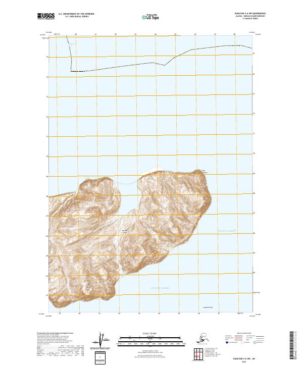 USGS Topographic Map – Kaguyak C-6 SW