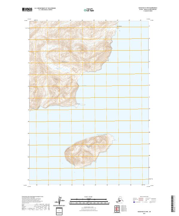 USGS Topographic Map – Kaguyak D-5 NW