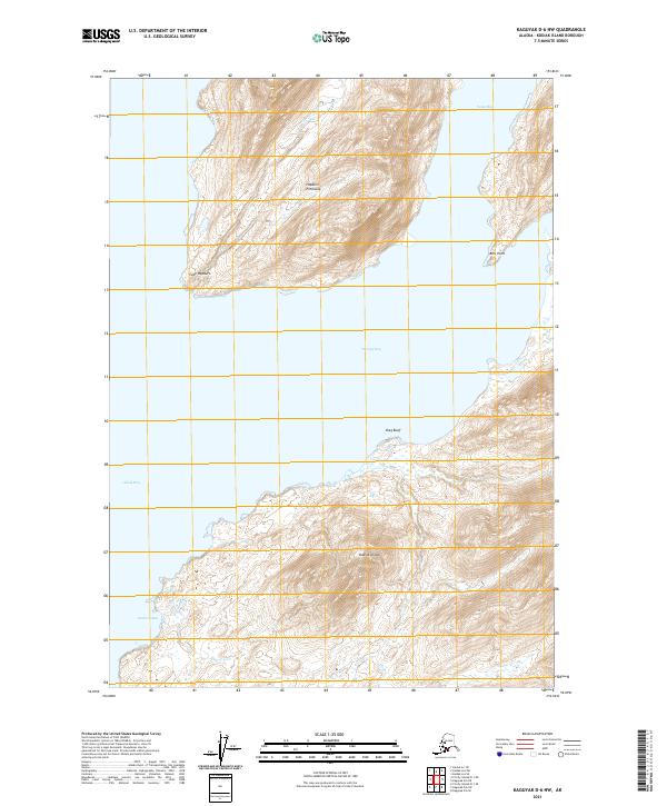 USGS Topographic Map – Kaguyak D-6 NW