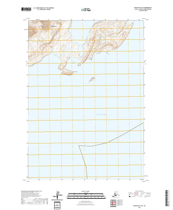 USGS Topographic Map – Kaguyak D-6 SE