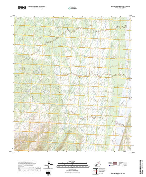 2024 Map of Kantishna River A-1 SE, 2024 Print