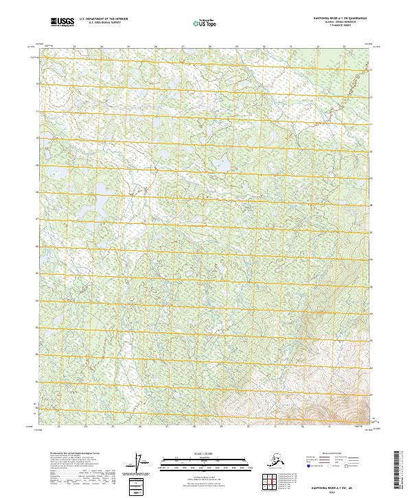 2024 Map of Kantishna River A-1 SW, 2024 Print