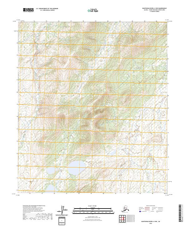 2024 Map of Kantishna River A-3 NW, 2024 Print
