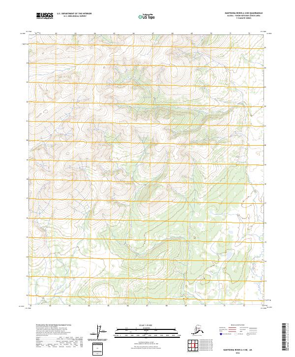 2024 Map of Kantishna River A-4 NE, 2024 Print