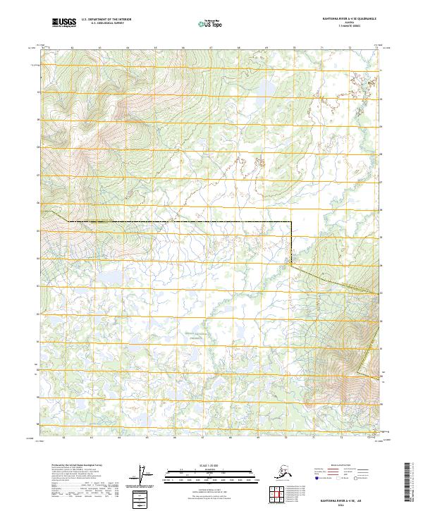 2024 Map of Kantishna River A-4 SE, 2024 Print