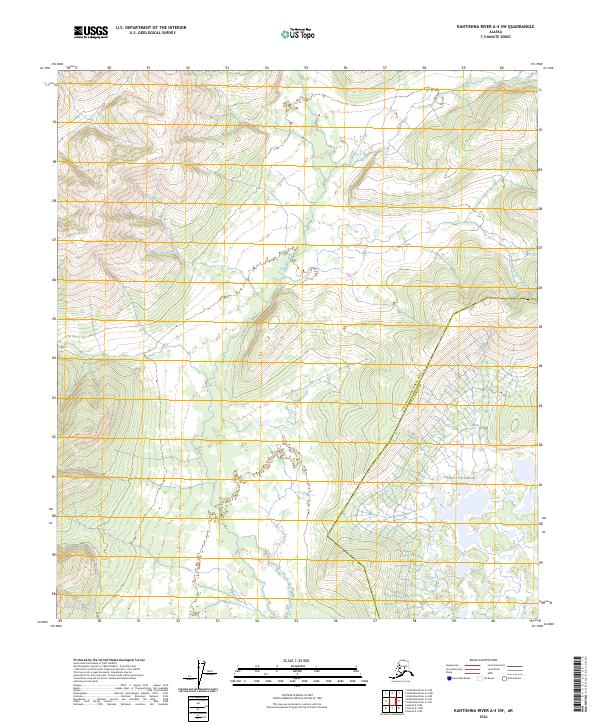 2024 Map of Kantishna River A-4 SW, 2024 Print