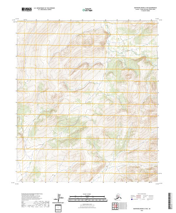 2024 Map of Kantishna River A-5 NE, 2024 Print