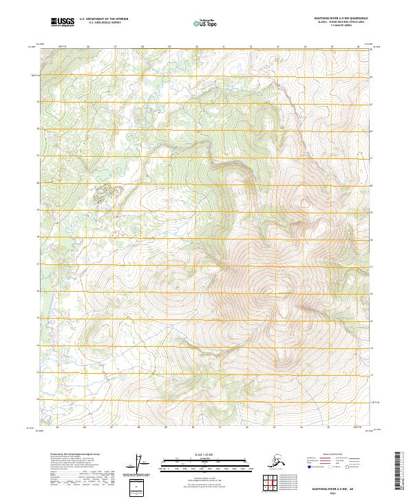 USGS Topographic Map – Kantishna River A-5 NW
