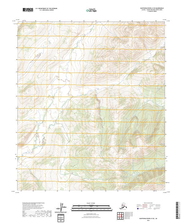 2024 Map of Kantishna River A-5 SE, 2024 Print