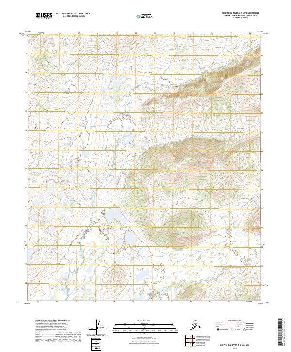 2024 Map of Kantishna River A-5 SW, 2024 Print