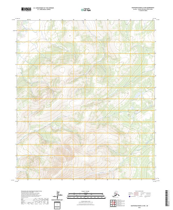 2024 Map of Kantishna River A-6 NW, 2024 Print