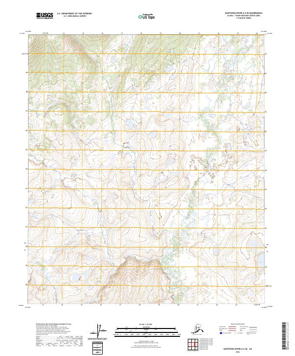 2024 Map of Kantishna River A-6 SE, 2024 Print