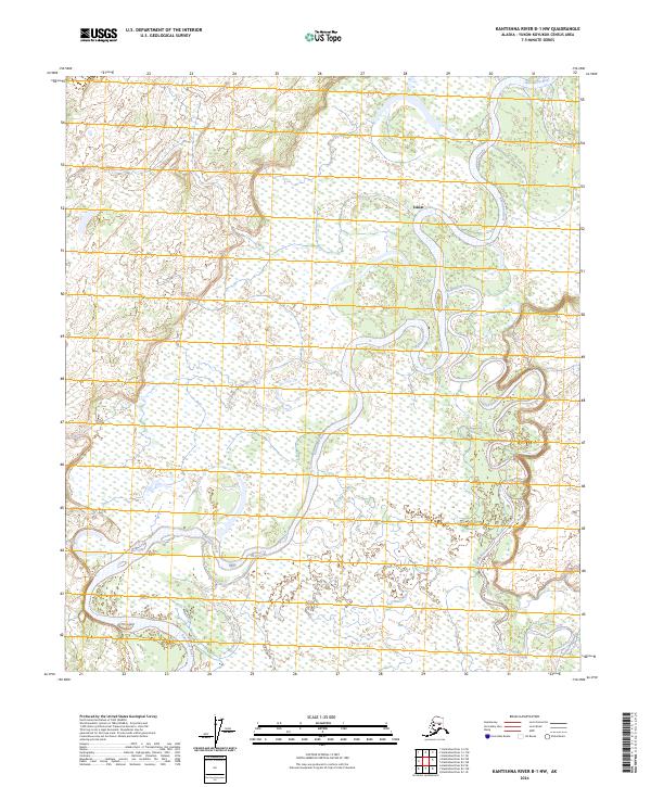USGS Topographic Map – Kantishna River B-1 NW