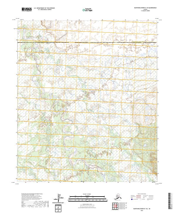 2024 Map of Kantishna River B-1 SE, 2024 Print