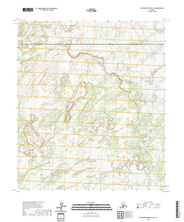 2024 Map of Kantishna River B-1 SW, 2024 Print