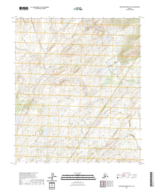 2024 Map of Kantishna River B-2 SW, 2024 Print