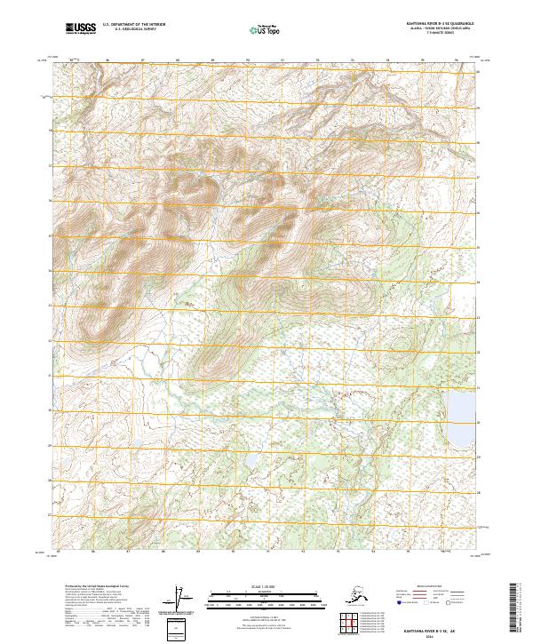 2024 Map of Kantishna River B-3 SE, 2024 Print