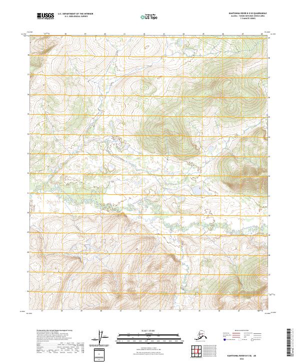 2024 Map of Kantishna River B-5 SE, 2024 Print